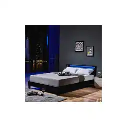 Netto Marken-Discount LED Bett ASTRO - 140 x 200 cm Schwarz Angebot