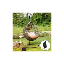 Netto Marken-Discount Polyrattan Hängesessel mit Regenabdeckung CIELO - Grau/Braun Angebot