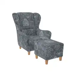 Netto Marken-Discount Supellex Sofia Ohrensessel mit Hocker Design Helsinki Hellgrau? Angebot