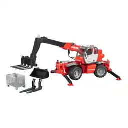 Netto Marken-Discount Bruder Bruder 02129 Manitou Teleskoplader MRT 2150 mit Zubehör Angebot
