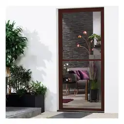 Netto Marken-Discount Alu-Fensterbausatz MASTER SLIM XL 130x220 cm in Braun Angebot
