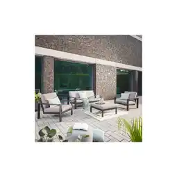 Netto Marken-Discount Gartenlounge Aluminium RIO L - Anthrazit Angebot