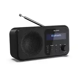 Netto Marken-Discount Sharp DR-P420 Tokyo DAB+ Digitalradio Bluetooth Lautsprecher UKW DAB Wecker Dual-Alarm schwarz Angebot