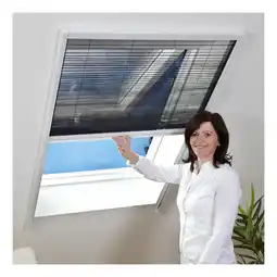 Netto Marken-Discount Insektenschutz-Dachfenster-Plissee 110x160 cm in Weiß Angebot