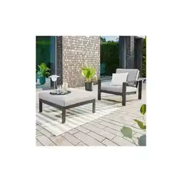 Netto Marken-Discount Gartenlounge Aluminium RIO S - Anthrazit Angebot