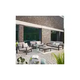 Netto Marken-Discount Gartenlounge Aluminium RIO XL - Anthrazit Angebot