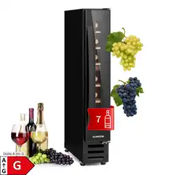 Netto Marken-Discount Vinovilla 7 Built-in Uno Onyx Einbau-Weinkühlschrank Glas Edelstahl Schwarz Angebot