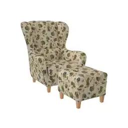 Netto Marken-Discount Supellex Sofia Ohrensessel mit Hocker Design Provence Lavendel? Angebot