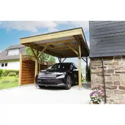 Netto Marken-Discount LENNECARport, Einzelcarport mit Flachdach Modell Hockenheim Angebot
