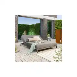 Netto Marken-Discount Sonnenliege für 2 mit verstellbarer Rückenlehne VALENCIA - 203 x 144 cm Anthrazit Angebot