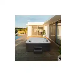 Netto Marken-Discount Outdoor Whirlpool mit Treppe und Thermoabdeckung SUNSET - 220 x 156 cm für 3 Personen Angebot