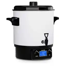 Netto Marken-Discount Biggie Digital Einkochtopf Getränkespender elektrisch 27L 1800W Edelstahl Weiß 27 Liter Angebot
