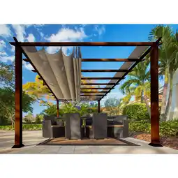 Netto Marken-Discount Paragon Aluminium Pergola Florenz 350x505 cm Angebot