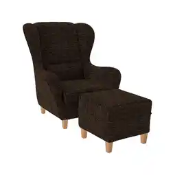 Netto Marken-Discount Supellex Sofia Ohrensessel mit Hocker Webstoff Vienna Mocca? Angebot