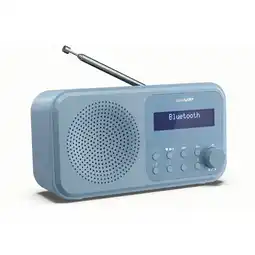 Netto Marken-Discount Sharp DR-P420 Tokyo DAB+ Digitalradio Bluetooth Lautsprecher UKW DAB Wecker Dual-Alarm blau Angebot