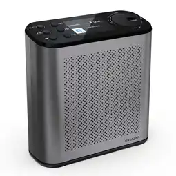 Netto Marken-Discount Sharp DR-P530 Osaka DAB+ Digitalradio Bluetooth Lautsprecher Wecker Dual-Alarm & Akku, grau-schwarz Angebot