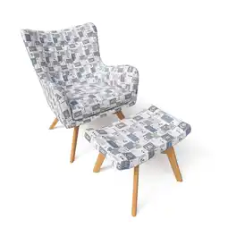 Netto Marken-Discount Supellex Sessel Manhattan mit Hocker Design Patchwork maritime Motive? Angebot