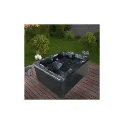 Netto Marken-Discount Outdoor Whirlpool BLACK MARBLE PURE - 210 x 160 cm für 3 Personen Angebot
