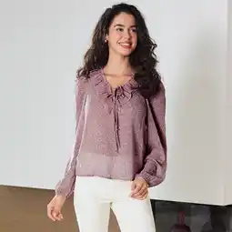 NKD Damen-Bluse mit Rüsche am Ausschnitt Angebot