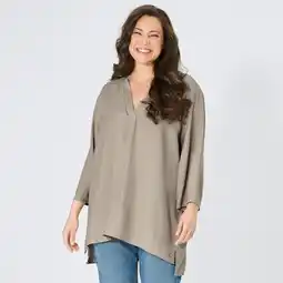 NKD Damen-Bluse aus Viskose und Leinen, große Größen Angebot