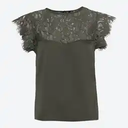 NKD Damen-T-Shirt mit Spitze und Satin Angebot
