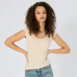 NKD Damen-T-Shirt mit hohem Modal-Anteil Angebot