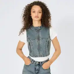 NKD Damen-Jeans-Weste mit Reißverschluss Angebot