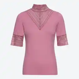 NKD Damen-T-Shirt mit Spitze am Ausschnitt Angebot