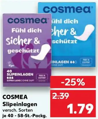 Kaufland COSMEA Slipeinlagen Angebot