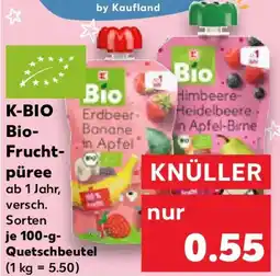 Kaufland K-BIO Bio- Fruchtpüree Angebot