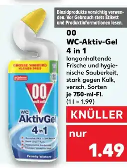 Kaufland 00 WC-Aktiv-Gel 4 in 1 Angebot