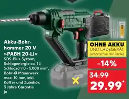 Kaufland PARKSIDE Akku-Bohr- hammer 20 V PABH 20-Li Angebot