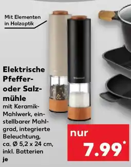 Kaufland SILVER CREST Elektrische Pfeffer- oder Salzmühle Angebot