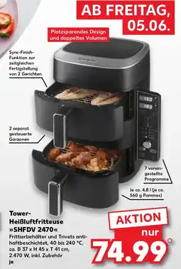 Kaufland Tower- Heißluftfritteuse SHFDV 2470 Angebot