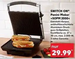 Kaufland SWITCH ON Panini Maker SOPM 2000 Angebot