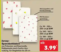 Kaufland LIVARNO Jersey- Spannbettlaken Angebot
