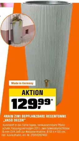 OBI 4RAIN 2IN1 BEPFLANZBARE REGENTONNE ,,VASO DECOR" Angebot