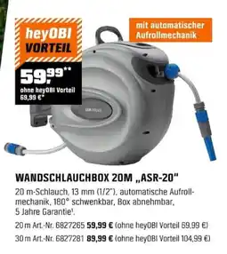OBI WANDSCHLAUCHBOX 20M,,ASR-20" Angebot