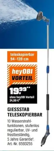 OBI GIESSSTAB TELESKOPIERBAR Angebot