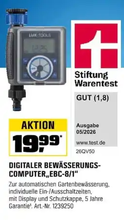 OBI DIGITALER BEWÄSSERUNGS- COMPUTER,,EBC-8/1" Angebot
