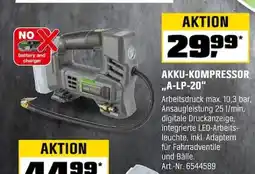 OBI LUX-TOOLS AKKU-KOMPRESSOR "A-LP-20" Angebot