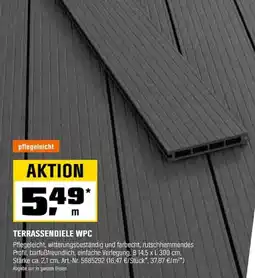 OBI TERRASSENDIELE WPC Angebot