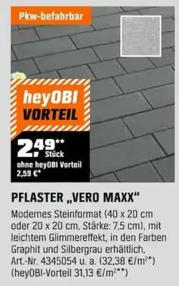 OBI PFLASTER,,VERO MAXX" Angebot