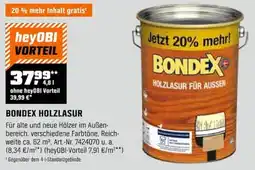 OBI BONDEX HOLZLASUR Angebot