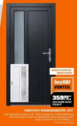 OBI KUNSTSTOFF-NEBENEINGANGSTÜR ,,K511" Angebot