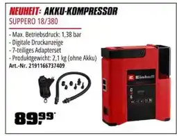 OBI Einhell AKKU-KOMPRESSOR SUPPERO 18/380 Angebot