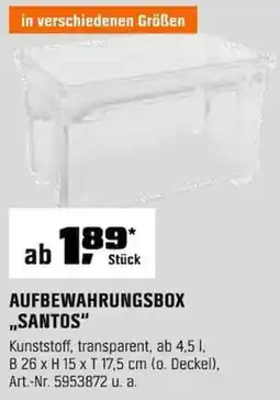 OBI AUFBEWAHRUNGSBOX ,,SANTOS" Angebot