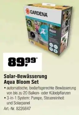 OBI GARDENA Solar-Bewässerung Aqua Bloom Set Angebot