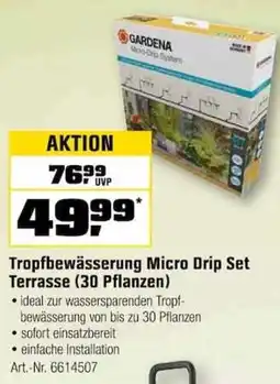 OBI GARDENA Tropfbewässerung Micro Drip Set Terrasse (30 Pflanzen) Angebot