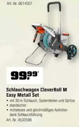OBI Gardena Schlauchwagen CleverRoll M Easy Metall Set Angebot